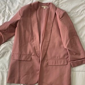 Oversized dusty rose blazer